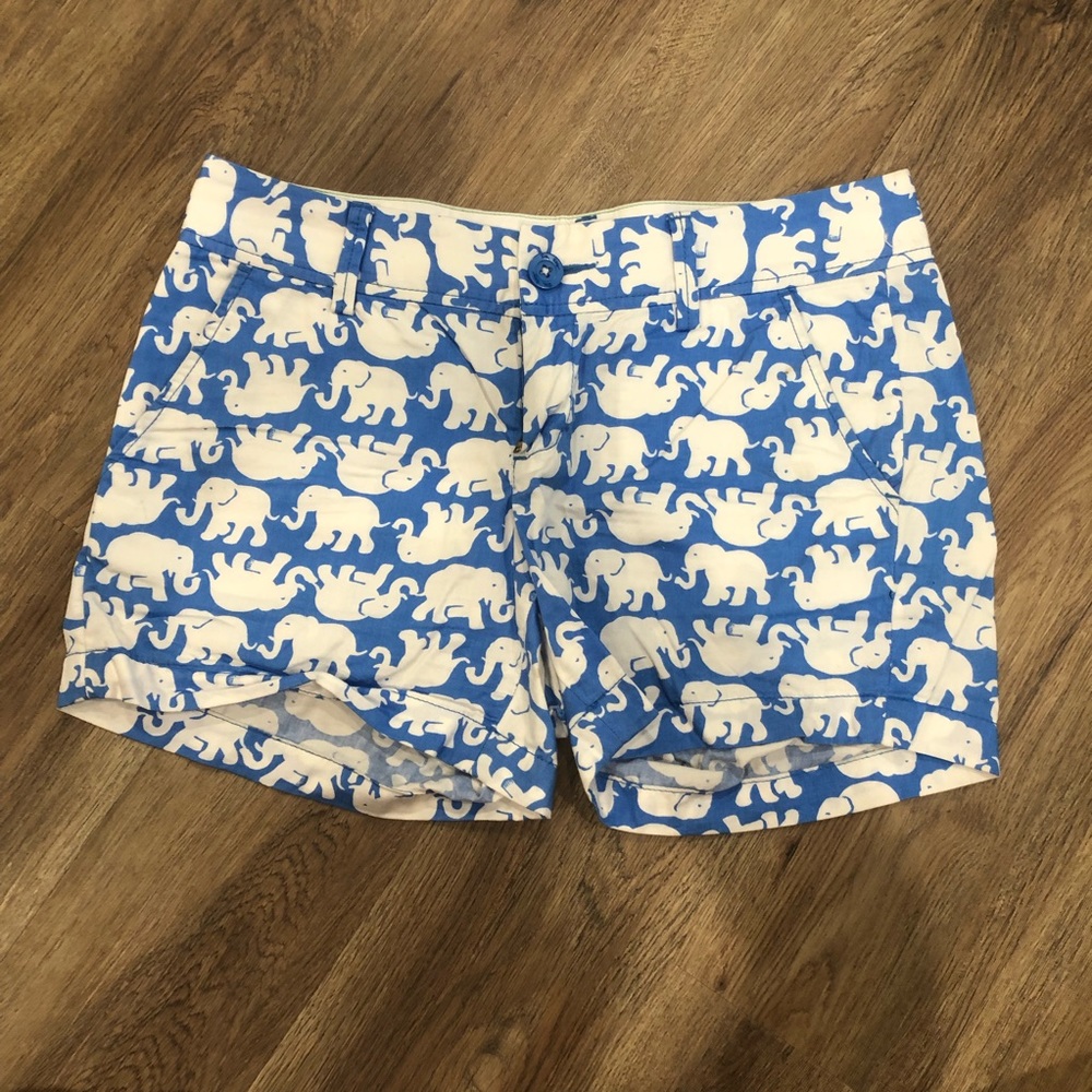 Lilly Pulitzer Shorts- elephant pattern